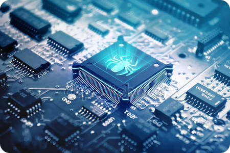 Hardware components may embed malicious circuitry.
